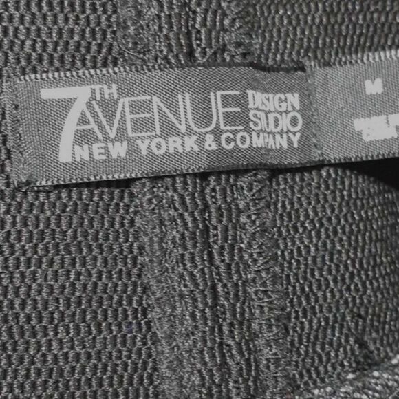 new york & company  Black stretch pants seventh avenue designs s m 4 6 yoga work - Picture 4 of 5